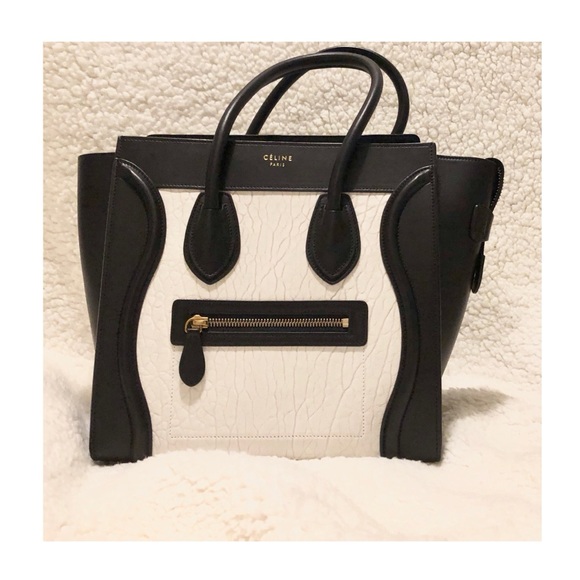 SOLD!!!! Authentic Celine Lambskin bicolor - Picture 5 of 8